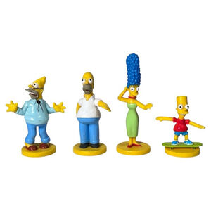 2003 Bart Simpson, Homer, Mom & grandad Matt Groening Kellogg's Figures